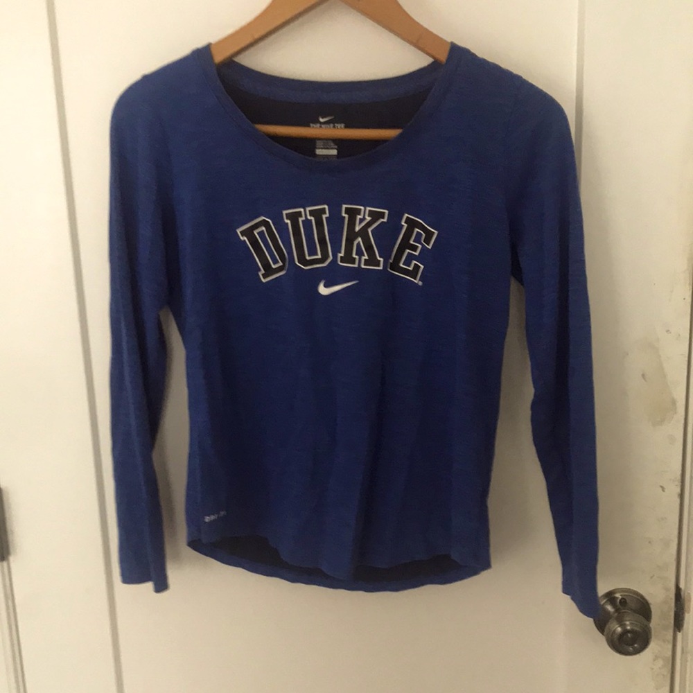 Duke Nike dri-fit long sleeved shirt